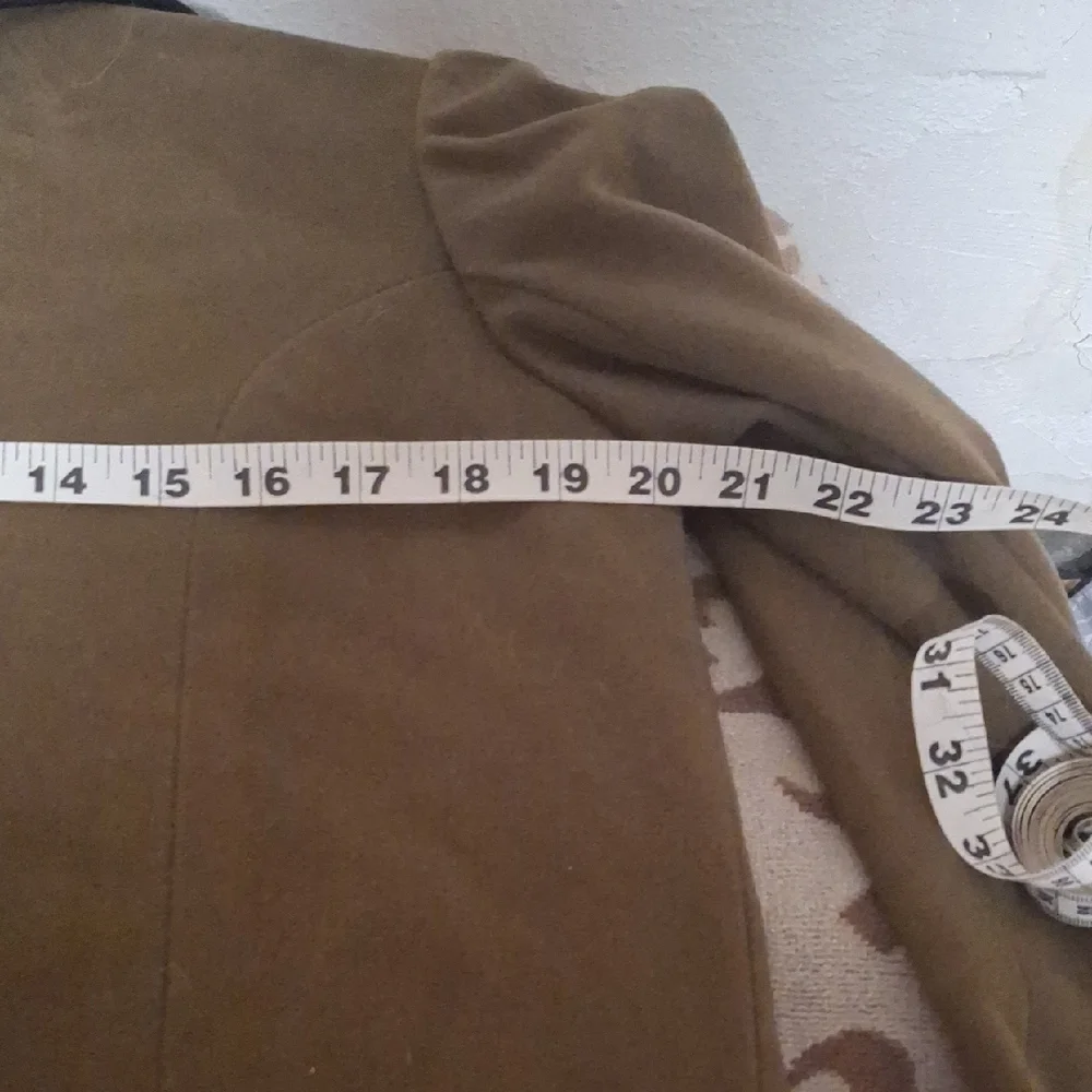 Vintage Bonwit Teller Traina Norell Olive Skirt Set with Black Accents - Picture 14 of 16